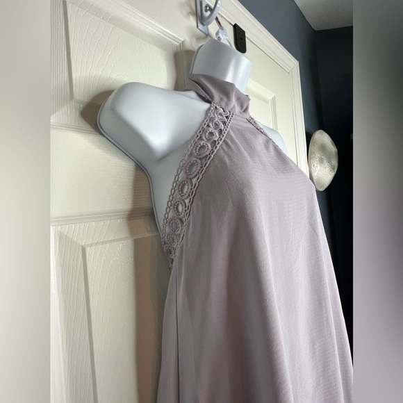 Lulus Any Sway, Shape, or Form XS Lilac Purple Lace Halter Flowy Dress Short - Picture 12 of 16